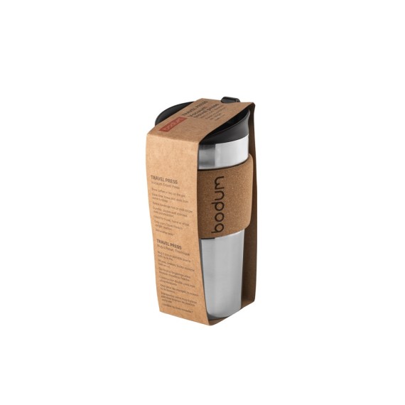 TRAVEL PRESS CORK. travel mug 450ml