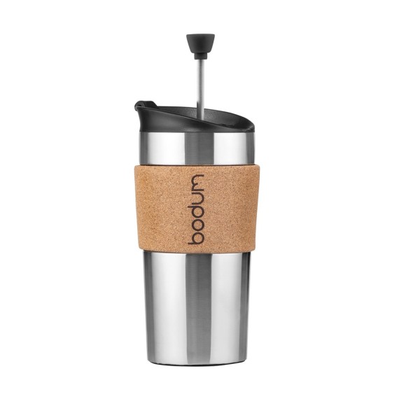 TRAVEL PRESS CORK. travel mug 450ml