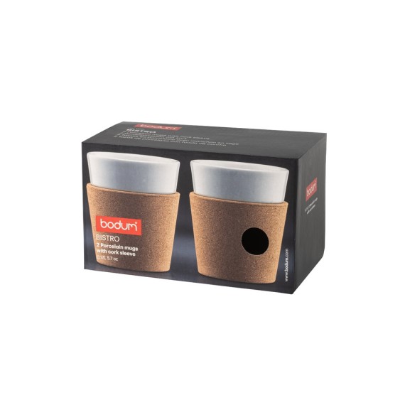 BISTRO 170. Σετ 2 κούπες πορσελάνη 170 ml