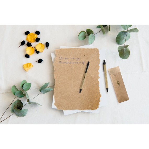 LEAF. Ball pen and mechanical pencil set