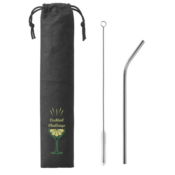 COCKTAIL. Επαναχρησιμοποιήσιμο καλαμάκι από ανοξείδωτο ατσάλι