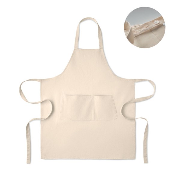 Organic cotton apron 240 gr/m²