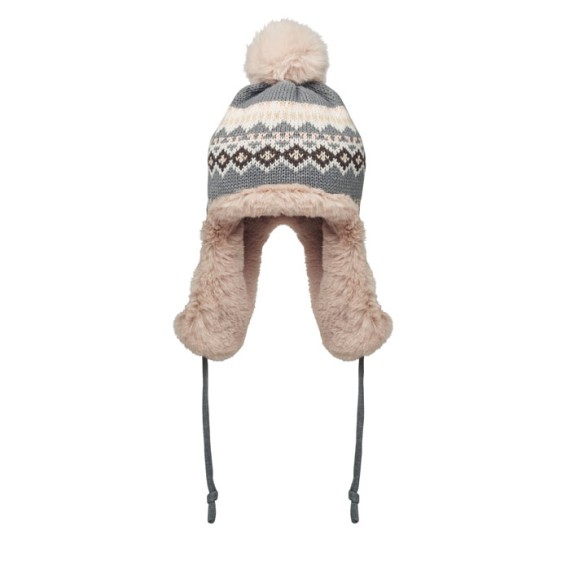 Knitted beanie with ear flap
