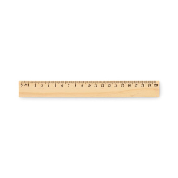 Wooden ruler 20 cm