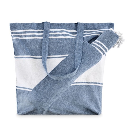 Beach bag with hammam towel