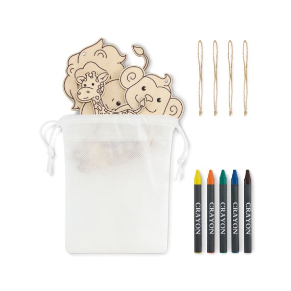 Wooden hangers painting set