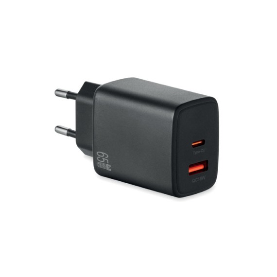 65W 3 port GaN charger EU plug