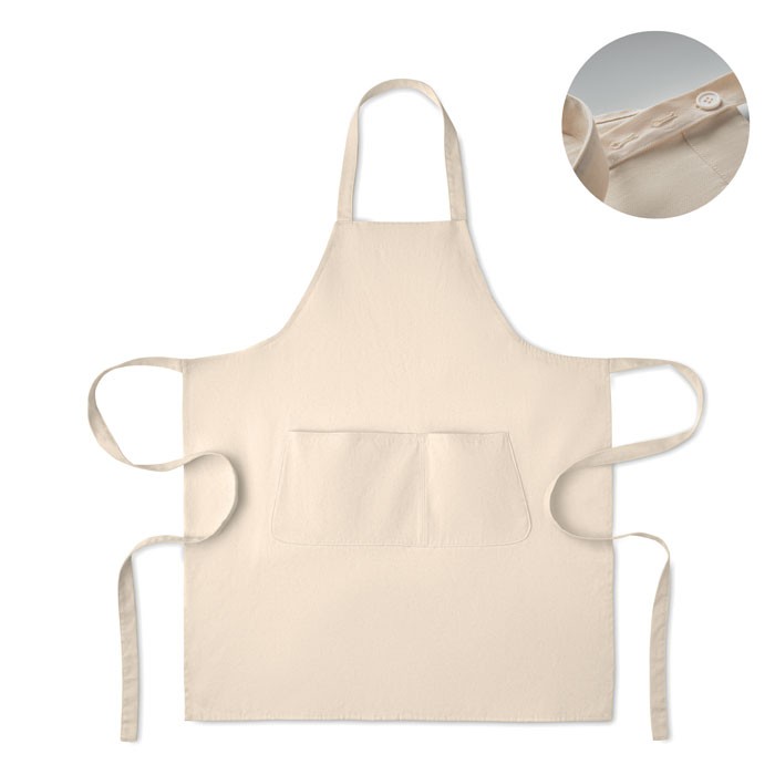 Organic cotton apron 240 gr/m²