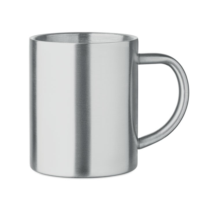 Recycled stainless steel mug