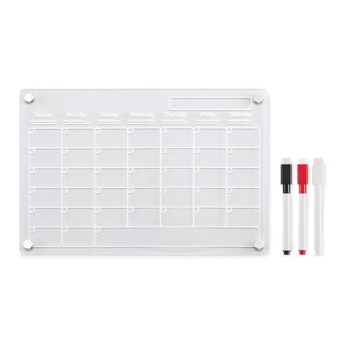 Acrylic montly planner