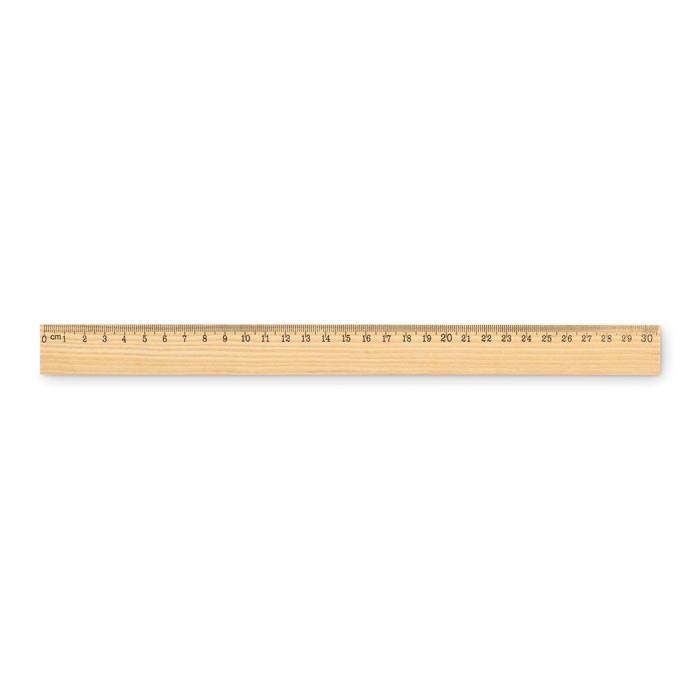 Wooden ruler 30 cm