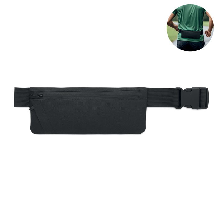600D RPET polyester waist bag